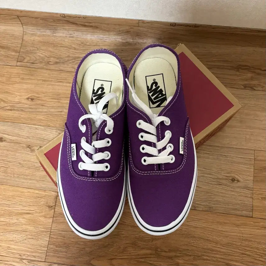 [BUNJANG] Vans Authentic Theory Purple Magic Sneakers (225) / 동영상 있음 ** 반스 어센틱 띠어리 퍼플 매직 <225> <새상품>
