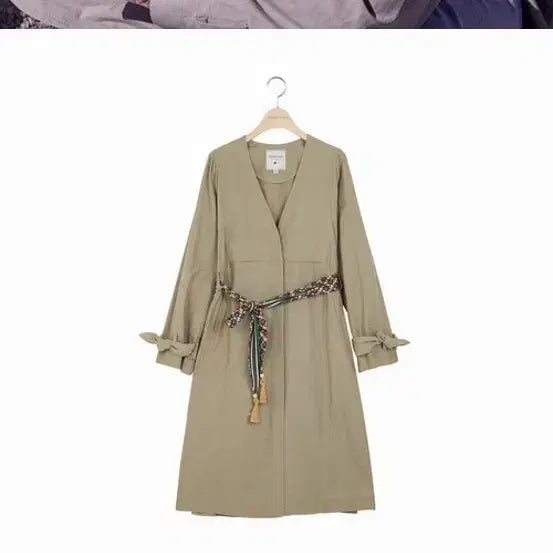 [BUNJANG] Thursday Island Scarf Belt Trench Coat / 써스데이아일랜드 옵션스카프벨트트렌치