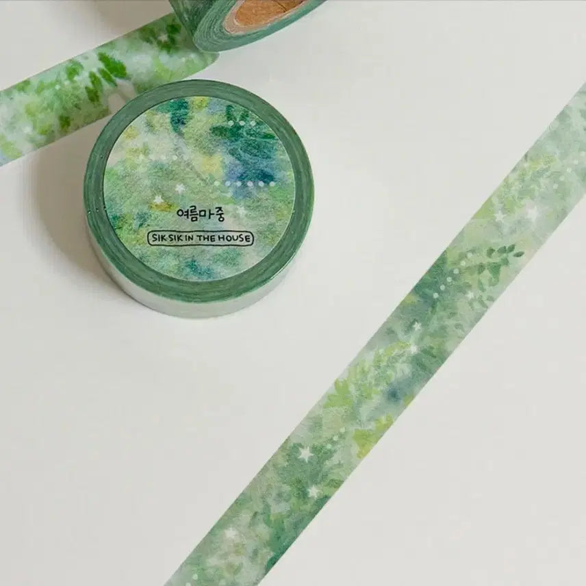 [BUNJANG] SikSik In The House Day Off Summer Greeting Washi Tape / 식식인더하우스 데이오프 여름마중 마테