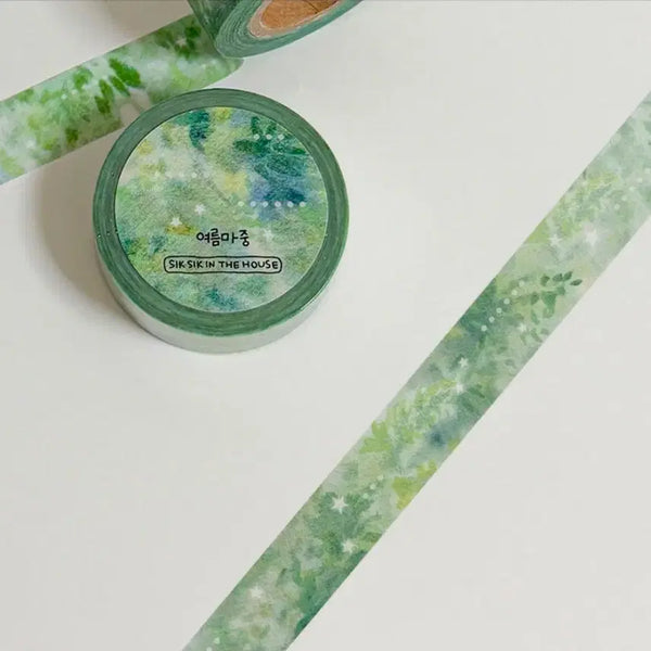 [BUNJANG] SikSik In The House Day Off Summer Greeting Washi Tape / 식식인더하우스 데이오프 여름마중 마테