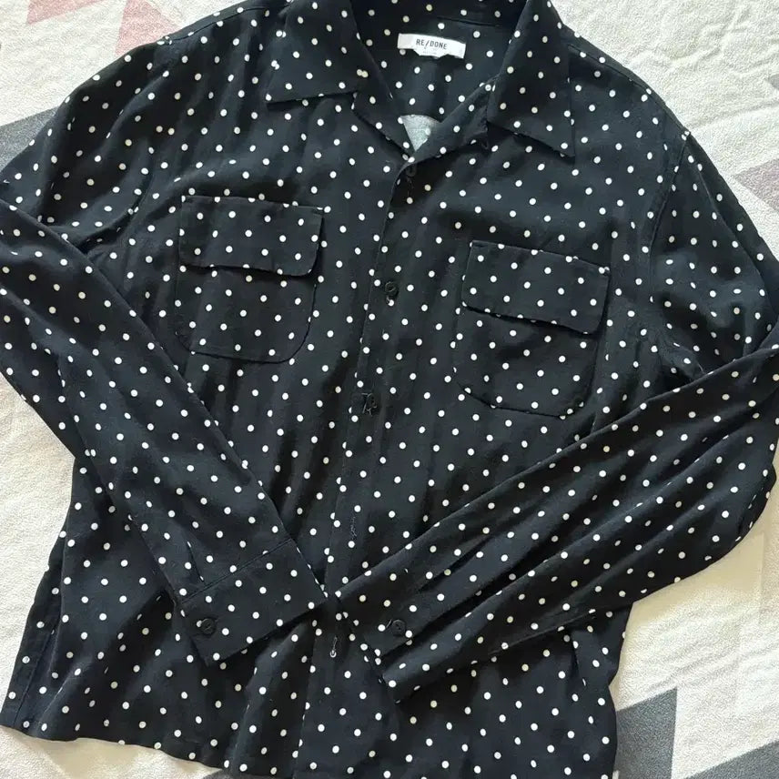 [BUNJANG] Redone Dot Shirt S / 리던 도트 셔츠 s