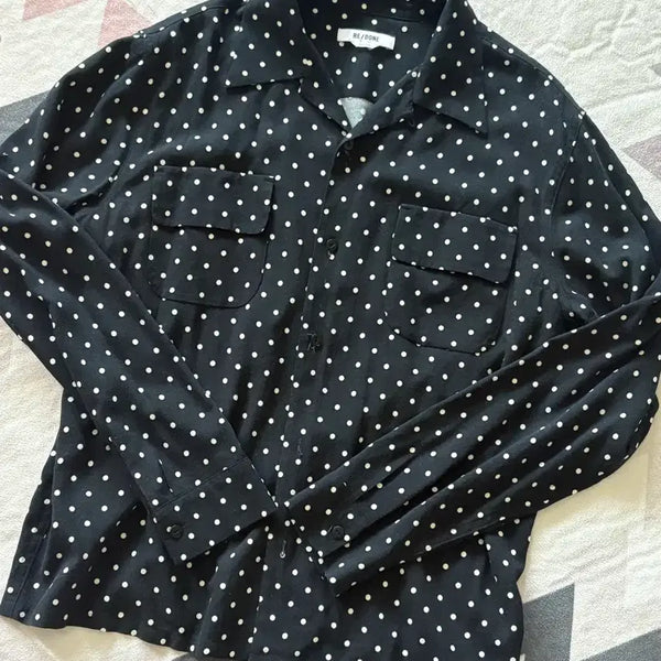 [BUNJANG] Redone Dot Shirt S / 리던 도트 셔츠 s