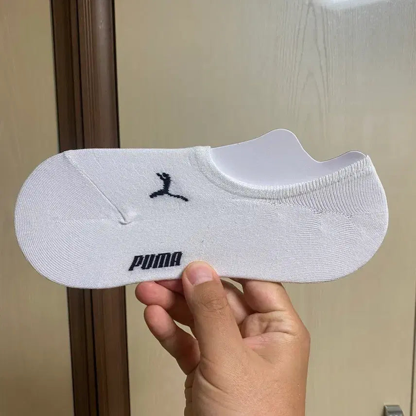 [BUNJANG] Puma White No-Show Socks (New) / 푸마 화이트 덧신 양말 (새상품)