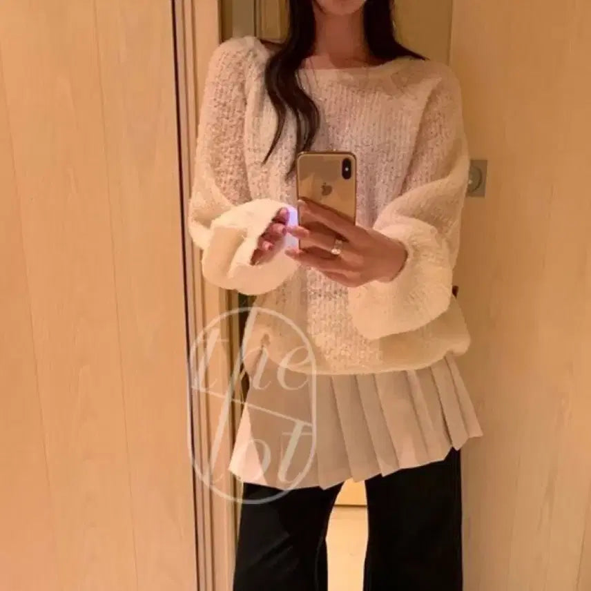 [BUNJANG] Ondemin Without Summer ONZ Blanc Raglan Knit / 온드민 위드아웃썸머 온즈 포스터 블랑 나그랑니트