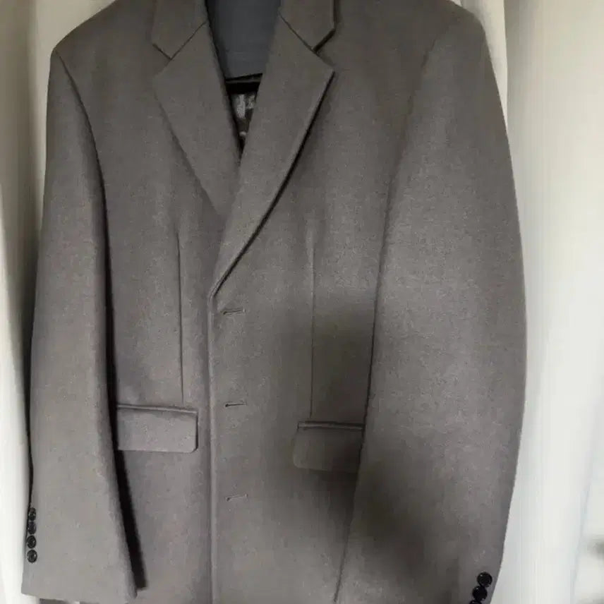 [BUNJANG] Poker Face Wool Cashmere Doctor Coat Oatmeal Size 50 / 포커페이스 울캐시 오트밀 닥터코트 50
