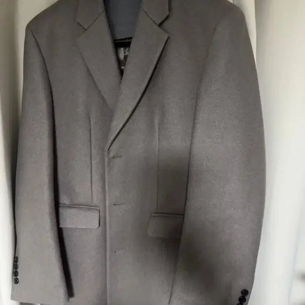[BUNJANG] Poker Face Wool Cashmere Doctor Coat Oatmeal Size 50 / 포커페이스 울캐시 오트밀 닥터코트 50