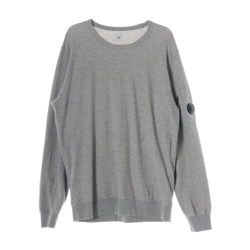 [BUNJANG] CP Company 22SS Lens Detail Cotton Sweatshirt Mélange Grey / CP컴퍼니 22SS 렌즈 디테일 코튼 맨투맨 스웨트셔츠 멜란지그레이