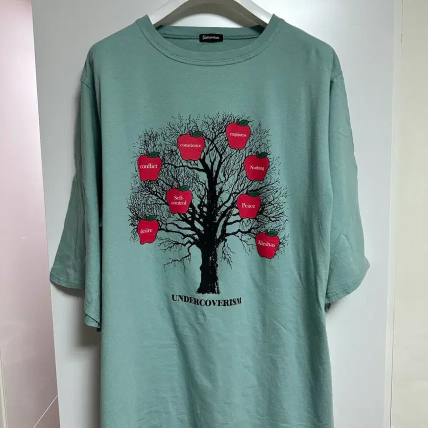 [BUNJANG] Undercoverism Oversized Printed T-Shirt Mint / 언더커버 언더커버리즘 / 오버핏 프린팅 티셔츠 민트 / 4