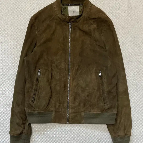 [BUNJANG] MANGO Western Mood Goat Suede Leather Jacket (Size L) / [L] MANGO 망고 웨스턴 무드 염소가죽 스웨이드 레더 자켓