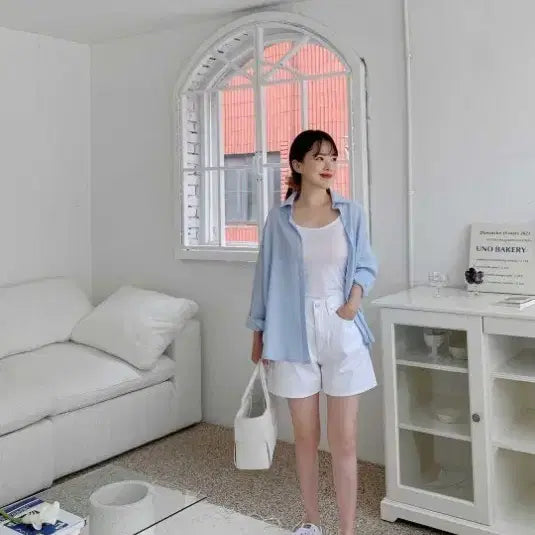 [BUNJANG] Lazy Corner Cotton Half Pants M / 레이지코너 코튼 하프팬츠 M