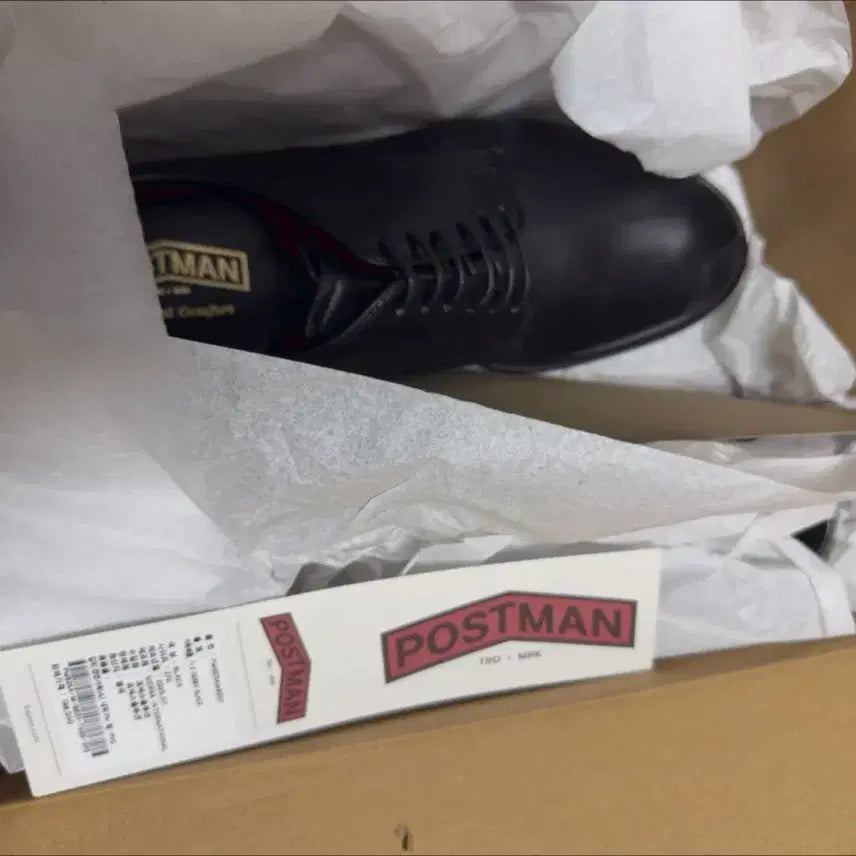 [BUNJANG] Postman Derby Shoes Black 270 / 포스트맨 더비