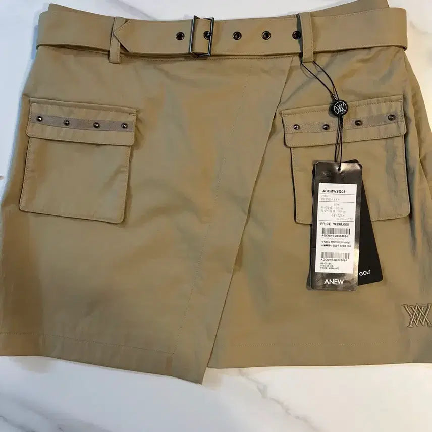 [BUNJANG] ANew Golf Cargo Skirt Beige XS / ANew 골프 카고 스커트 베이지 XS