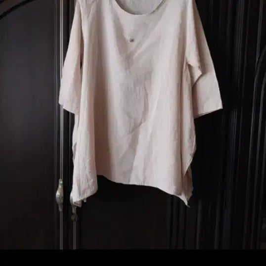 [BUNJANG] Beige Linen Blouse / 베이지색 린넨 블라우스