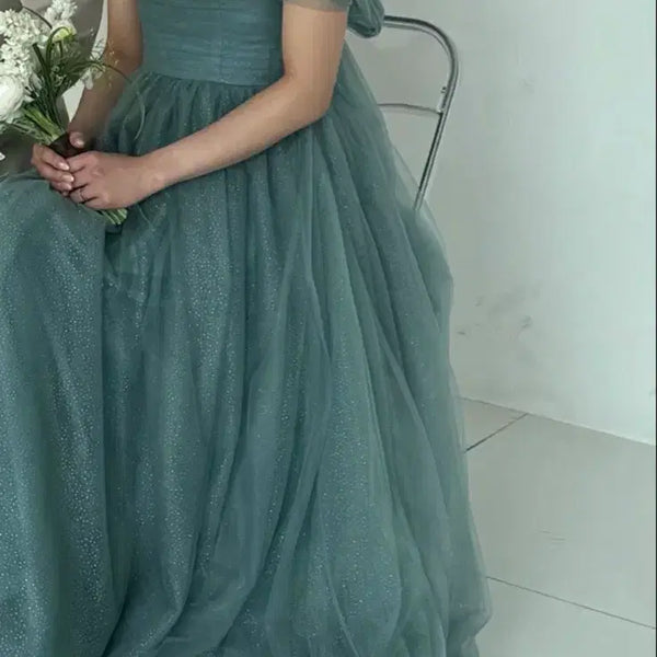 [BUNJANG] Custom Made Corset Back Colored Wedding Dress / 알리 웨딩촬영용  유색드레스