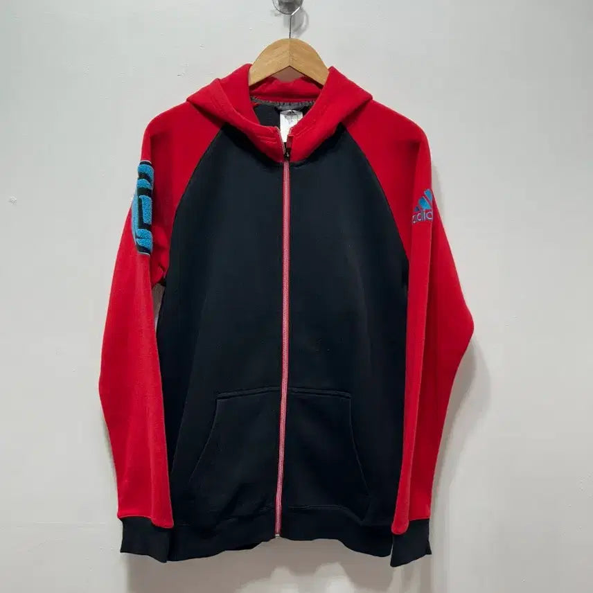 [BUNJANG] Adidas Derrick Rose Hoodie Red Black M / 아디다스 데릭 로즈 후드티 레드 블랙 M