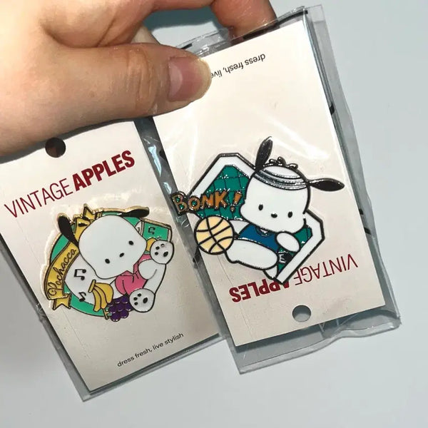 [BUNJANG] Sanrio Pochacco Pin Badge Set (2 Types, Sealed) / (미개봉)포차코 핀뱃지 2종 세트