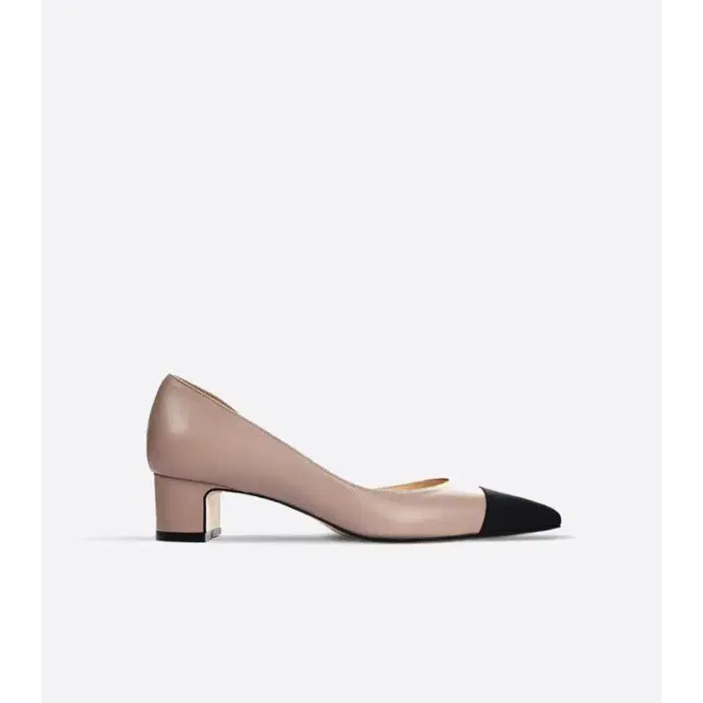 [BUNJANG] Blanche Half Moon 220 Virgin Pink Side Open Heels / 블랑쇼 하프문 220 버진핑크 사이드오픈