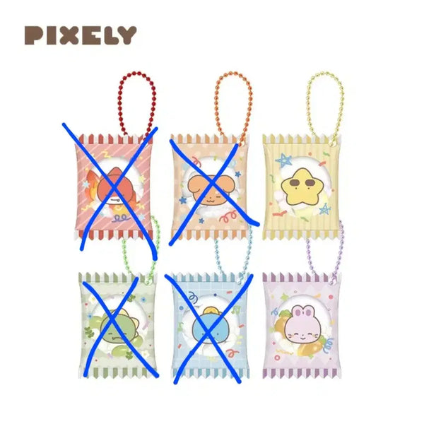 [BUNJANG] Pixelie Snack Bag Keychain / [개별] 픽셀리 과자 봉지 키링