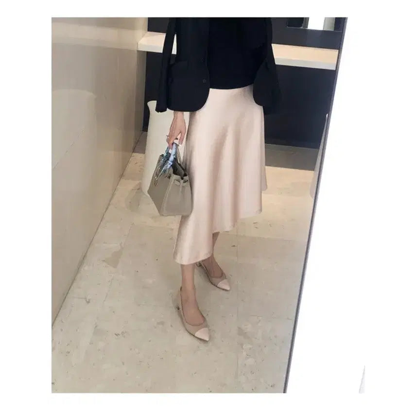 [BUNJANG] BlancShoe Half Moon 220 Pink Two-tone Plain Heels / 블랑쇼 하프문 220 핑크투톤 플레인