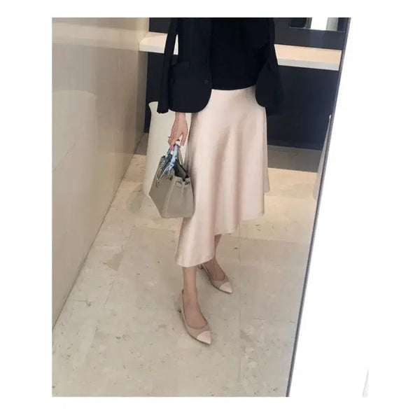 [BUNJANG] BlancShoe Half Moon 220 Pink Two-tone Plain Heels / 블랑쇼 하프문 220 핑크투톤 플레인
