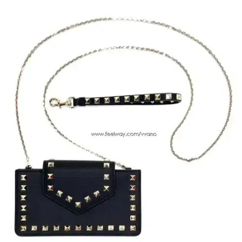 [BUNJANG] Valentino Rockstud Chain Bag Black Leather / 발렌티노 락스터드 체인백 블랙
