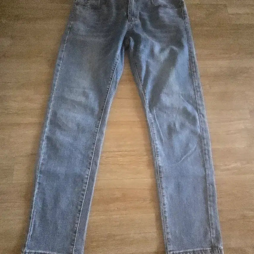 [BUNJANG] Men's Straight Fit Washed Denim Jeans / 샤핀 청바지 스트레이트핏