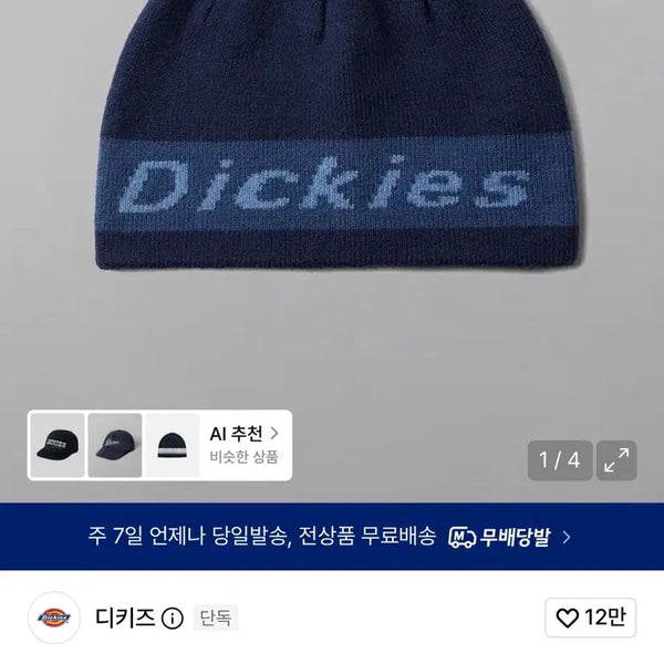 [BUNJANG] Dickies Beanie Navy / 디키즈 비니 네이비