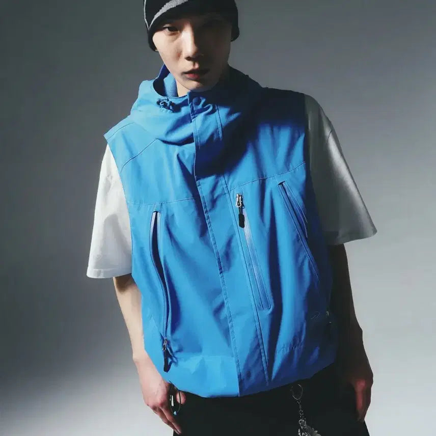 [BUNJANG] Travel Summit Hood Vest Bella Blue / 트래블 써밋 후드 베스트 벨라 블루