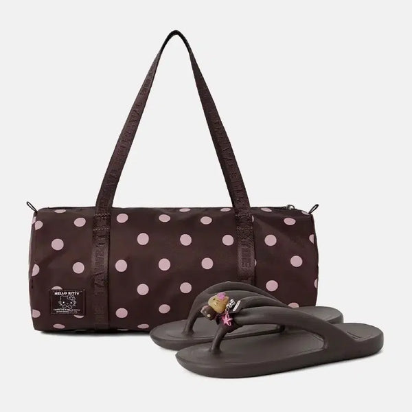 [BUNJANG] Tonymoly Tan Kitty Brown Slippers Duffel Bag / (당일발송) 토앤토 탠 키티 브라운 슬리퍼, 더플백 240 새상품