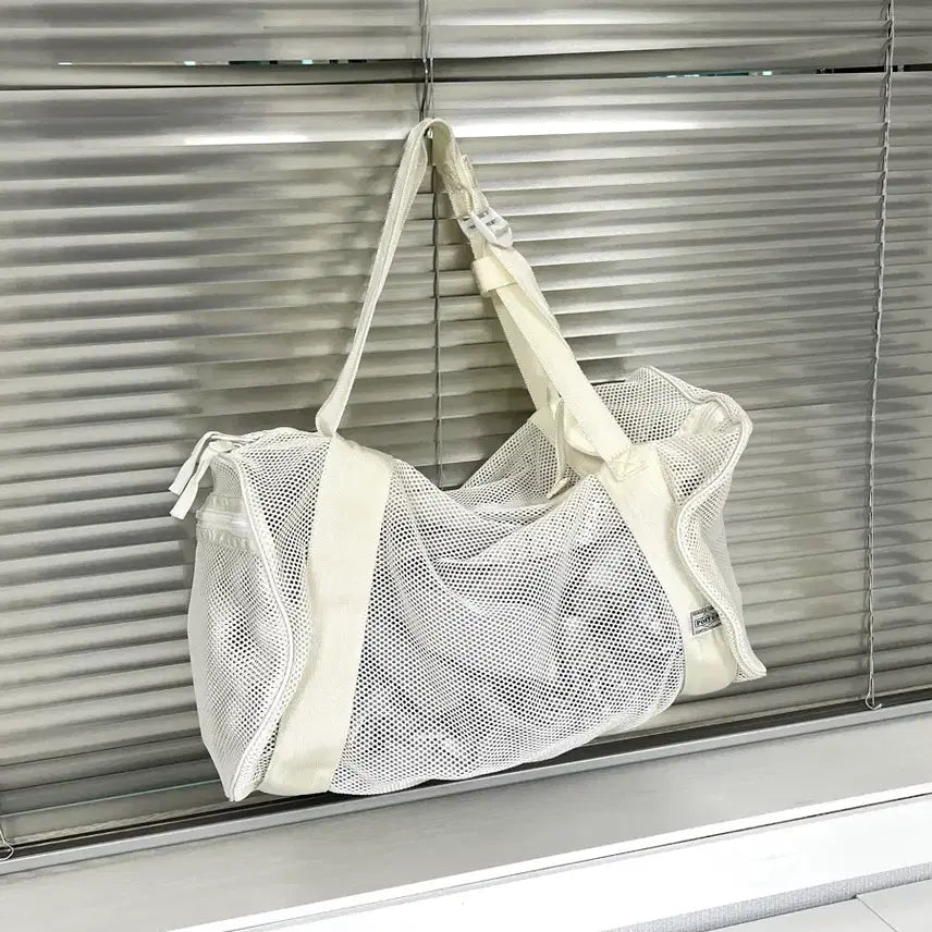 [BUNJANG] PORTER MESH 2WAY BAG (White) / PORTER-MESH 2WAY BAG (White) 포터 메쉬 투웨이백