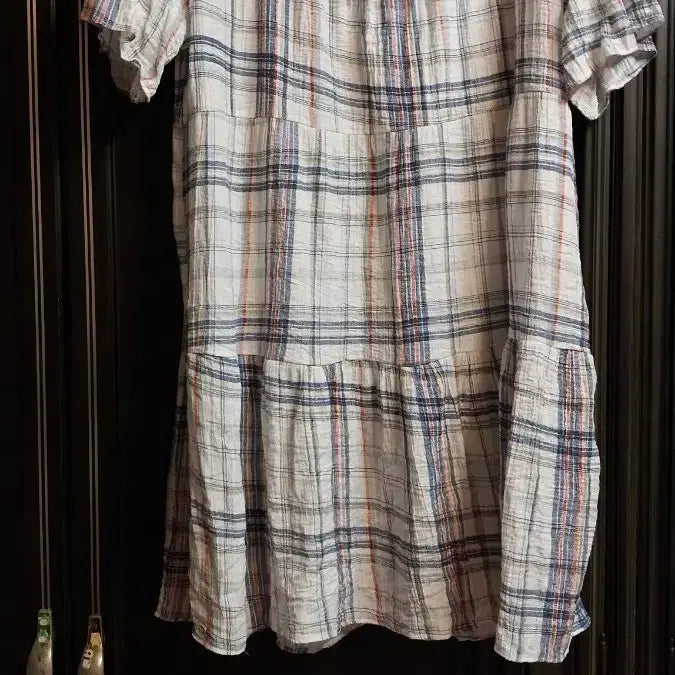 [BUNJANG] FACUPE Check Pattern Short Sleeve Summer Dress / FACUPE 원피스