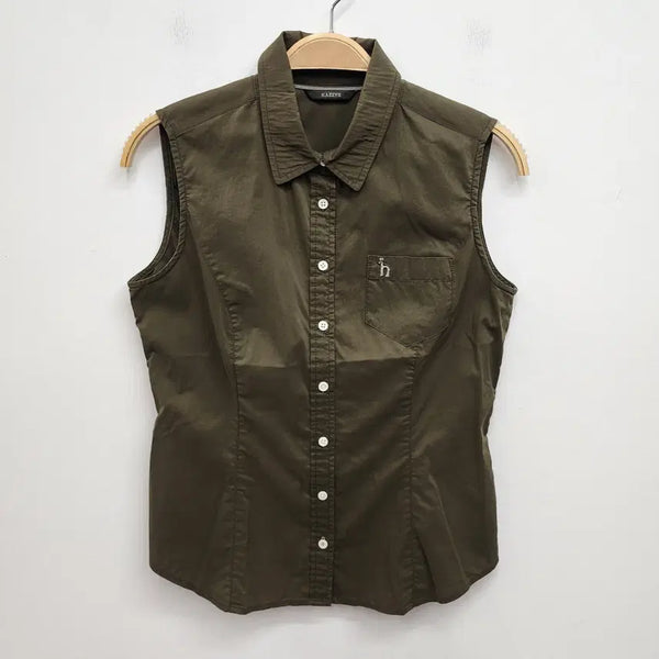 [BUNJANG] Hazzys Women's Sleeveless Blouse Size 90 / 헤지스 여성 나시 남방 90사이즈