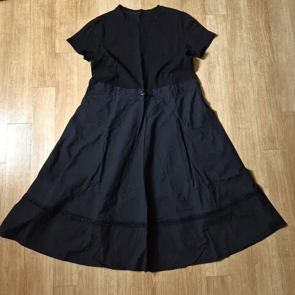 [BUNJANG] Black Cotton Dress (One Size) / (새상품)검정색 면 원피스(프리사이즈)