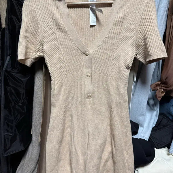 [BUNJANG] ALO Knit Dress Beige Size S / ALO 원피스 S (새상품)