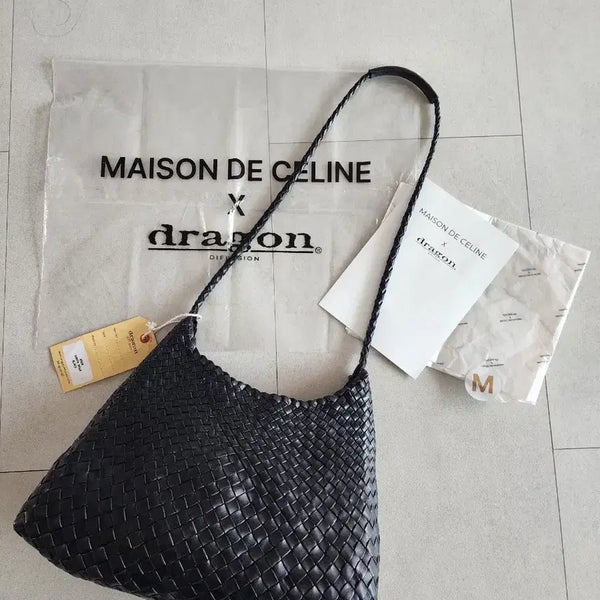 [BUNJANG] Dragon Diffusion Santa Rosa Black Leather Shoulder Bag / 드래곤디퓨전 산타로사 블랙