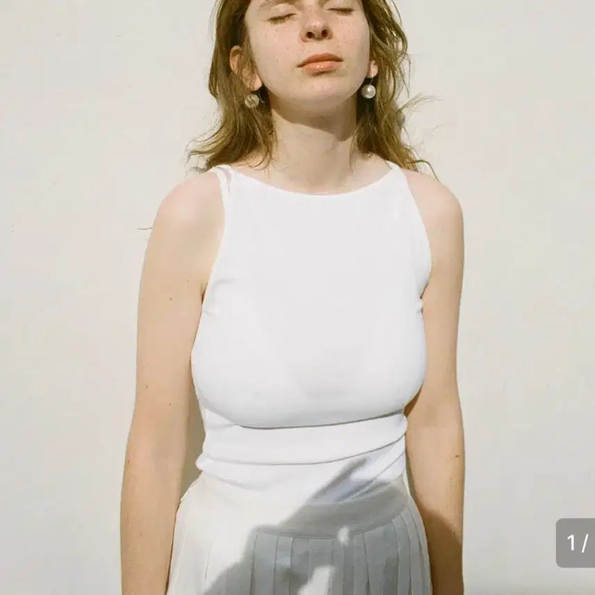 [BUNJANG] LFM Boat Neck Sleeveless Top / 엘에프엠 새상품) Boat Neck Sleeveless