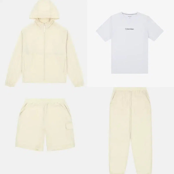 [BUNJANG] Calvin Klein Women's Summer Set-up (Jacket, T-shirt, Shorts, Pants) Ivory / (여름런닝템M) 캘빈클라인 여성 여름셋업 새옷