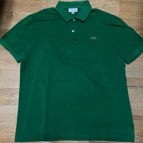 [BUNJANG] Lacoste French Regular Fit Polo Shirt Green Size 110 (6) / 라코스테 카라티 프렌치레귤러핏 그린 110사이즈 (6사이즈)