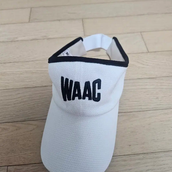 [BUNJANG] WAAC White Sun Cap Golf Hat / WAAC 왁 화이트 썬캡 골프 모자