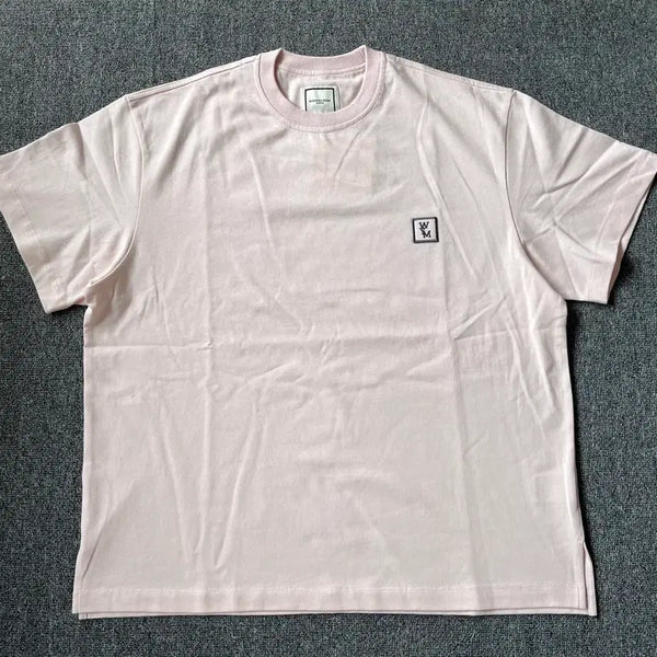 [BUNJANG] Wooyoungmi Cotton Back Logo T-Shirt Pink Men's / 우영미 코튼 백로고 티셔츠 핑크 남성