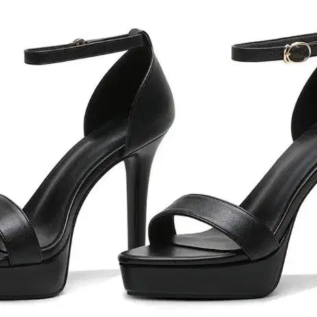 [BUNJANG] Platform Strap Sandals Heels / 플랫폼 스트랩 샌들 힐