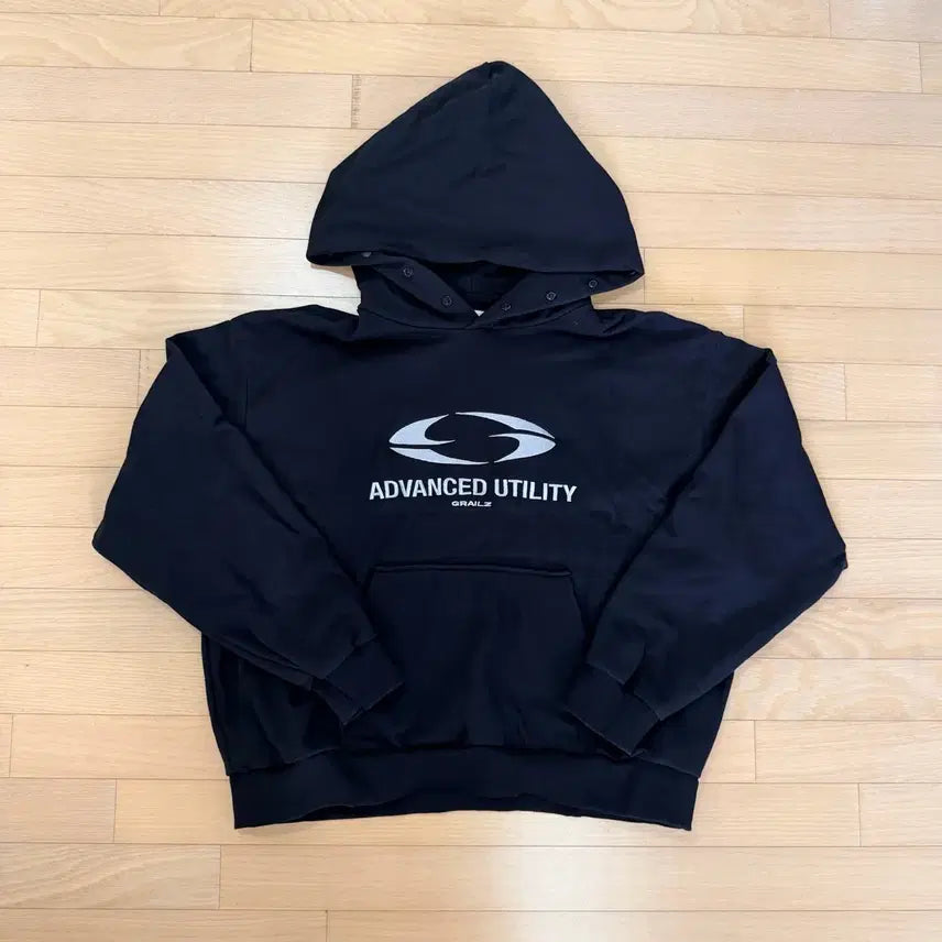 [BUNJANG] Grailz Oval Logo Hoodie Black Size 1 / 그레일즈 로고 후드티 1사이즈 블랙