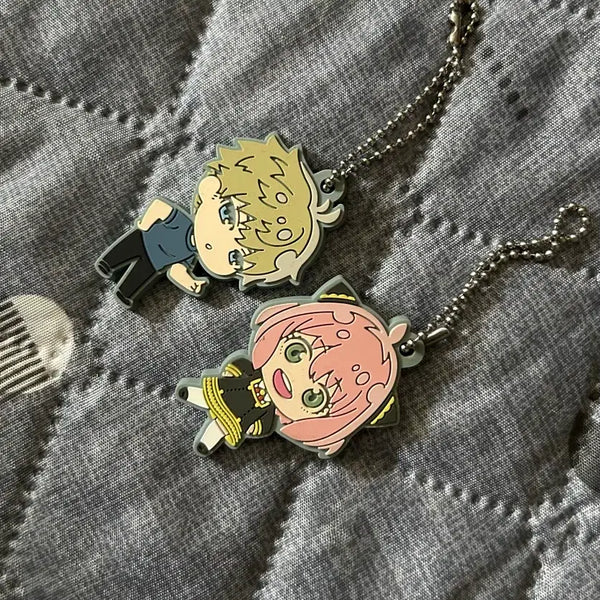 [BUNJANG] Spy x Family Anya & Loid Rubber Keychain Set / 스파이 패밀리 아냐/로이드 키링 세트