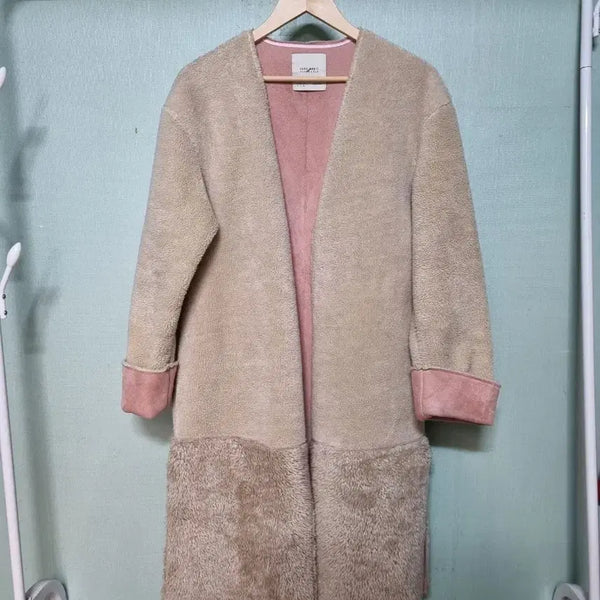 [BUNJANG] Zara Fleece Long Coat Size S / 자라 뽀글이 롱 코트 S