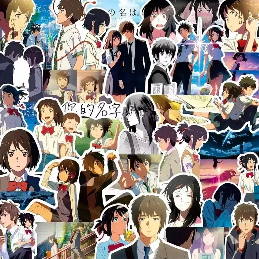 [BUNJANG] Your Name. Scene & Character Sticker Set (70pcs) / 마지막수량1개] 70장 너의 이름은 조각 스티커 타키 미츠하 너의이름은