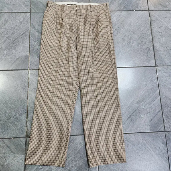 [BUNJANG] Daks Men's Summer Check Pattern Slacks - Size 80 / 닥스남자쿨시원바지80