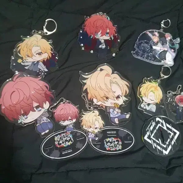 [BUNJANG] Hypnosis Mic Hifumi & Doppo Acrylic Stand & Keyring Bundle Set / 히후미 돗포 일괄 히프노시스마이크 힢마 아크릴 스탠드 키링