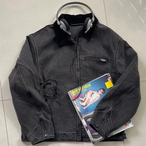 [BUNJANG] GU Work Jacket Charcoal / GU 워크 자켓 차콜 색상 판매합니다