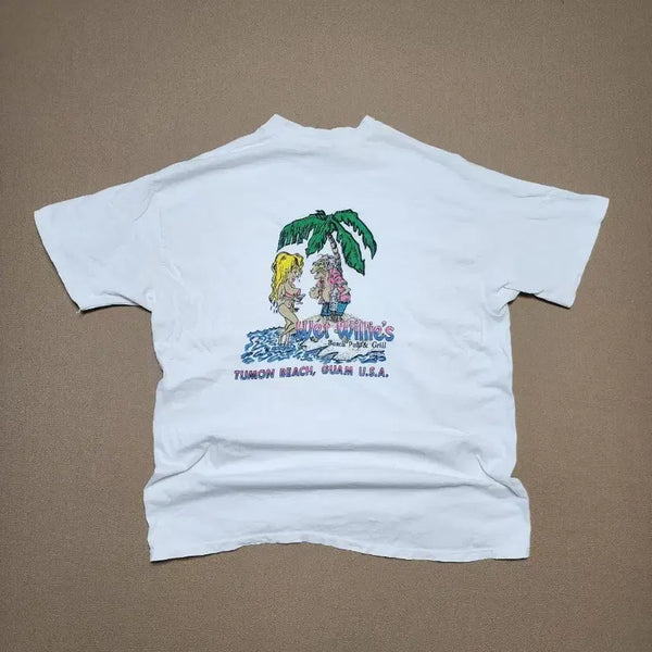 [BUNJANG] 90s Hanes Beefy-T "Wet Willie's Guam" Graphic T-Shirt XL / 90s 헤인즈 비피 Wet Willie's 괌 그래픽 티셔츠34