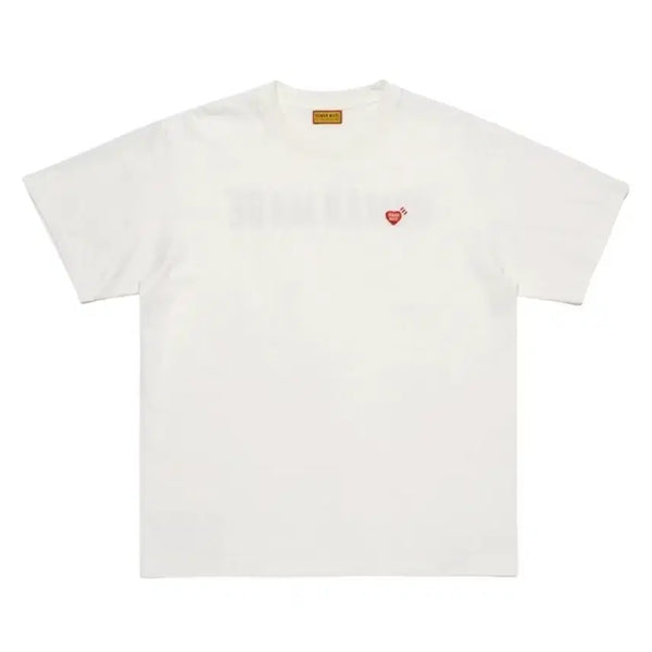[BUNJANG] Human Made Heart Logo Short Sleeve T-Shirt White/Black / 휴먼메이드 하트 로고 반팔 티셔츠 화이트/블랙
